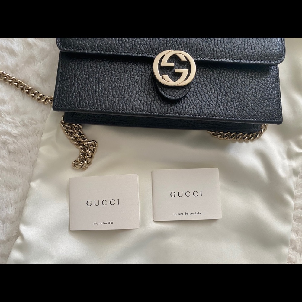Gucci Gold Chain Shoulder Bag